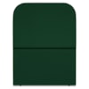 Cabeceira Solteiro 100 cm Com Frame Alana Suede Verde Artte