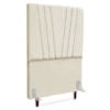 Cabeceira Solteiro 100 cm Com Frame Belgica Suede Bege Artte