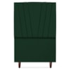 Cabeceira Solteiro 100 cm Com Frame Belgica Suede Verde Artte