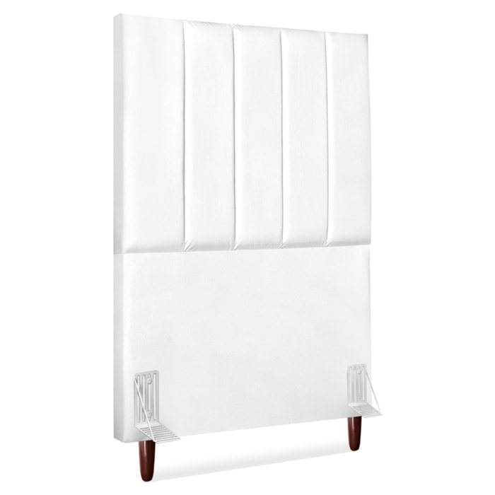 Cabeceira Solteiro 100 cm Com Frame Carla Corino Branco Artte