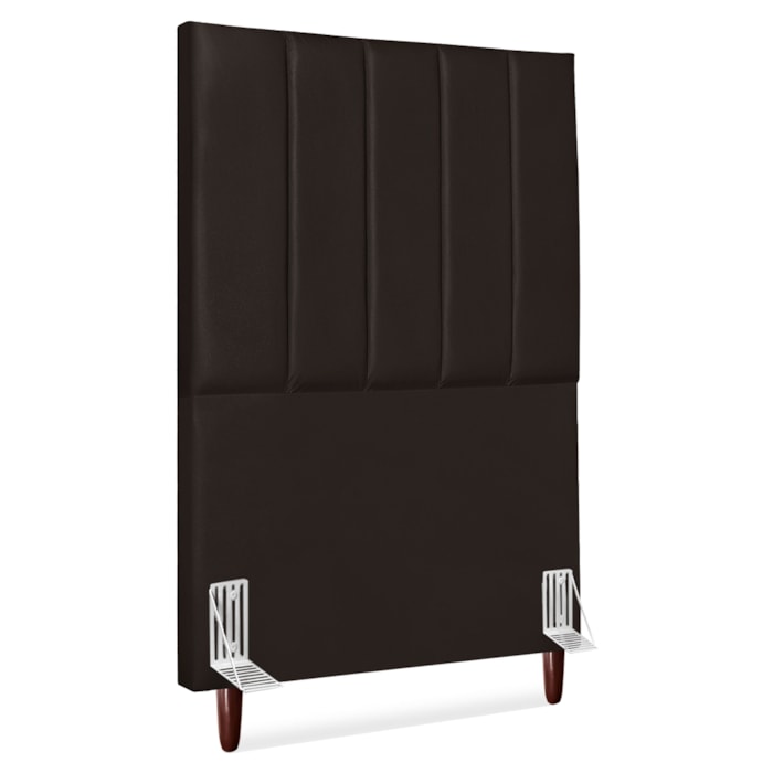 Cabeceira Solteiro 100 cm Com Frame Carla Corino Marrom Artte