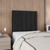 Cabeceira Solteiro 100 cm Com Frame Carla Corino Preto Artte