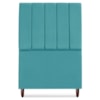 Cabeceira Solteiro 100 cm Com Frame Carla Suede Azul Turquesa