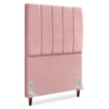 Cabeceira Solteiro 100 cm Com Frame Carla Suede Rosa Artte