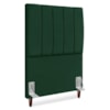 Cabeceira Solteiro 100 cm Com Frame Carla Suede Verde Artte