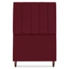 Cabeceira Solteiro 100 cm Com Frame Carla Suede Vinho Artte