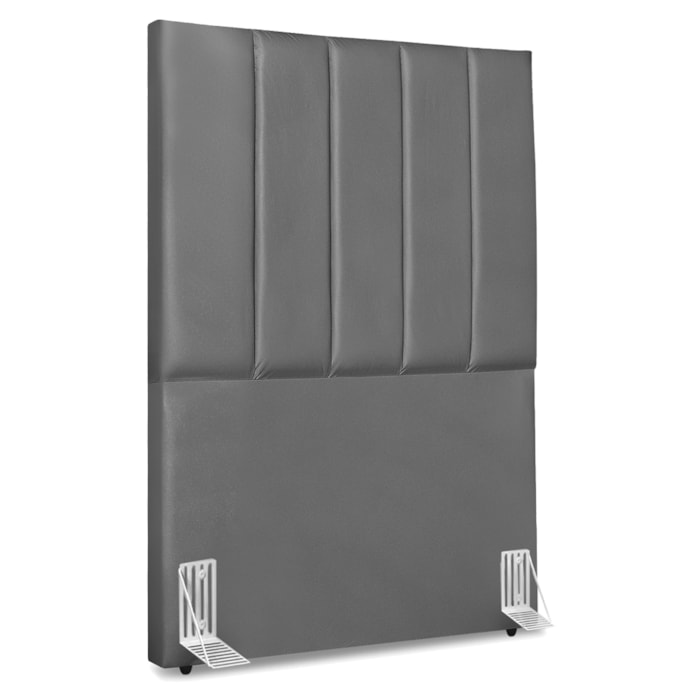 Cabeceira Solteiro 100 cm Com Frame Dalia Corino Cinza Artte