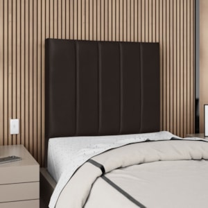 Cabeceira Solteiro 100 cm Com Frame Dalia Corino Marrom Artte