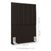 Cabeceira Solteiro 100 cm Com Frame Dalia Corino Marrom Artte