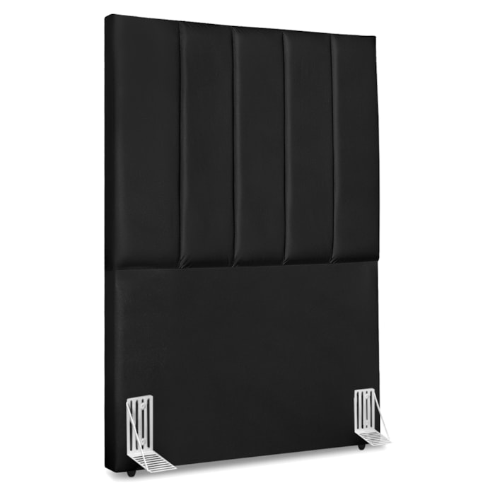 Cabeceira Solteiro 100 cm Com Frame Dalia Corino Preto Artte