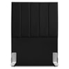 Cabeceira Solteiro 100 cm Com Frame Dalia Corino Preto Artte