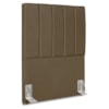 Cabeceira Solteiro 100 cm Com Frame Dalia Linho Marrom Artte