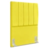 Cabeceira Solteiro 100 cm Com Frame Dalia Suede Amarelo Artte