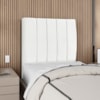 Cabeceira Solteiro 100 cm Com Frame Dalia Suede Branco Artte