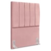 Cabeceira Solteiro 100 cm Com Frame Dalia Suede Rosa Artte