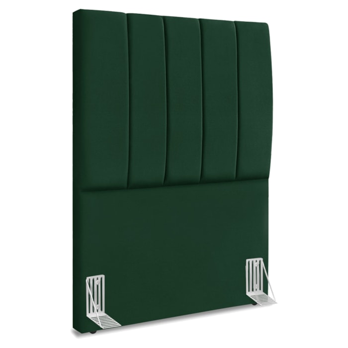 Cabeceira Solteiro 100 cm Com Frame Dalia Suede Verde Artte