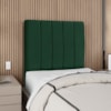 Cabeceira Solteiro 100 cm Com Frame Dalia Suede Verde Artte
