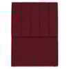 Cabeceira Solteiro 100 cm Com Frame Dalia Suede Vinho Artte