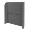 Cabeceira Solteiro 100 cm Com Frame Imperial Boucle Cinza IMPO