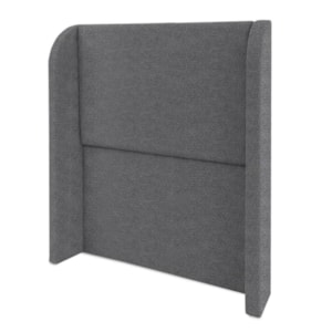 Cabeceira Solteiro 100 cm Com Frame Imperial Boucle Cinza IMPO