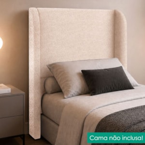 Cabeceira Solteiro 100 cm Com Frame Imperial Boucle Rose IMPO