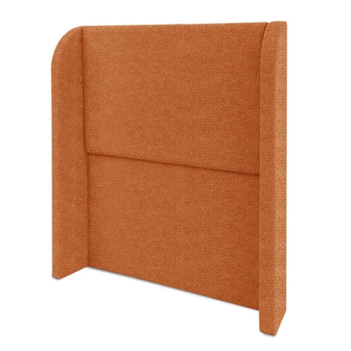 Cabeceira Solteiro 100 cm Com Frame Imperial Boucle Terracota IMPO