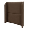 Cabeceira Solteiro 100 cm Com Frame Imperial Corino Canela IMPO