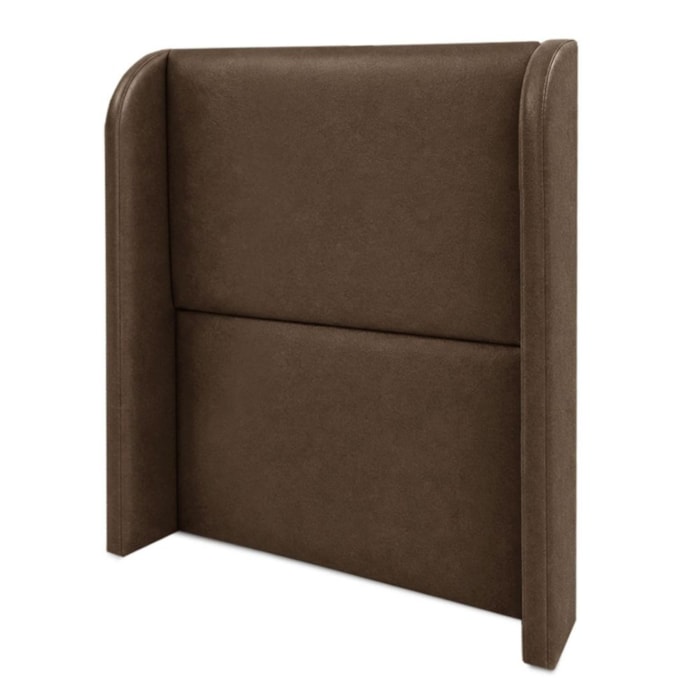 Cabeceira Solteiro 100 cm Com Frame Imperial Corino Canela IMPO