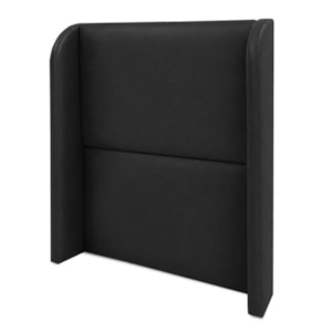 Cabeceira Solteiro 100 cm Com Frame Imperial Corino Preto IMPO