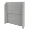 Cabeceira Solteiro 100 cm Com Frame Imperial Linho Cinza IMPO