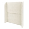 Cabeceira Solteiro 100 cm Com Frame Imperial Linho Cru IMPO