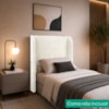 Cabeceira Solteiro 100 cm Com Frame Imperial Linho Cru IMPO