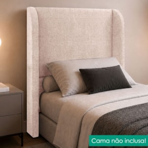 Cabeceira Solteiro 100 cm Com Frame Imperial Linho Rose IMPO