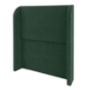 Cabeceira Solteiro 100 cm Com Frame Imperial Linho Verde Musgo IMPO