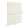 Cabeceira Solteiro 100 cm Com Frame Luna Boucle Bege Artte