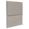 Cabeceira Solteiro 100 cm Com Frame Luna Boucle Bege Escuro Artte