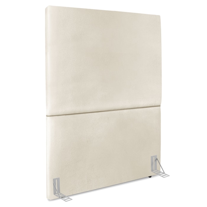Cabeceira Solteiro 100 cm Com Frame Luna Corino Bege Artte