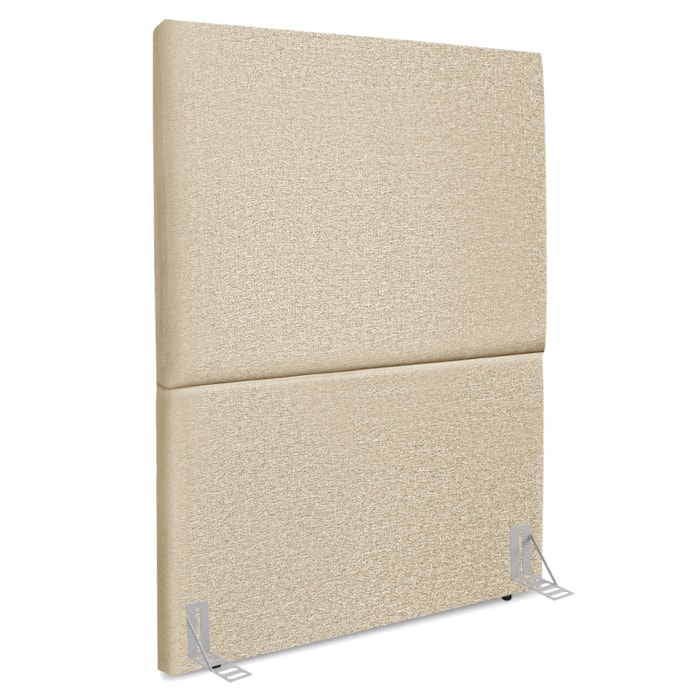 Cabeceira Solteiro 100 cm Com Frame Luna Linho Bege Artte