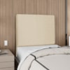 Cabeceira Solteiro 100 cm Com Frame Luna Linho Bege Artte