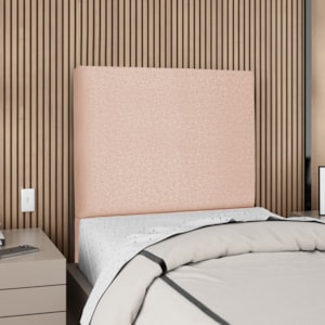 Cabeceira Solteiro 100 cm Com Frame Luna Linho Rose Artte