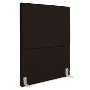Cabeceira Solteiro 100 cm Com Frame Luna Suede Marrom Artte