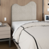Cabeceira Solteiro 100 cm Com Frame Selena Boucle Creme Artte