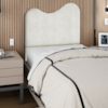 Cabeceira Solteiro 100 cm Com Frame Selena Boucle Prata Artte