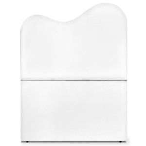 Cabeceira Solteiro 100 cm Com Frame Selena Corino Branco Artte