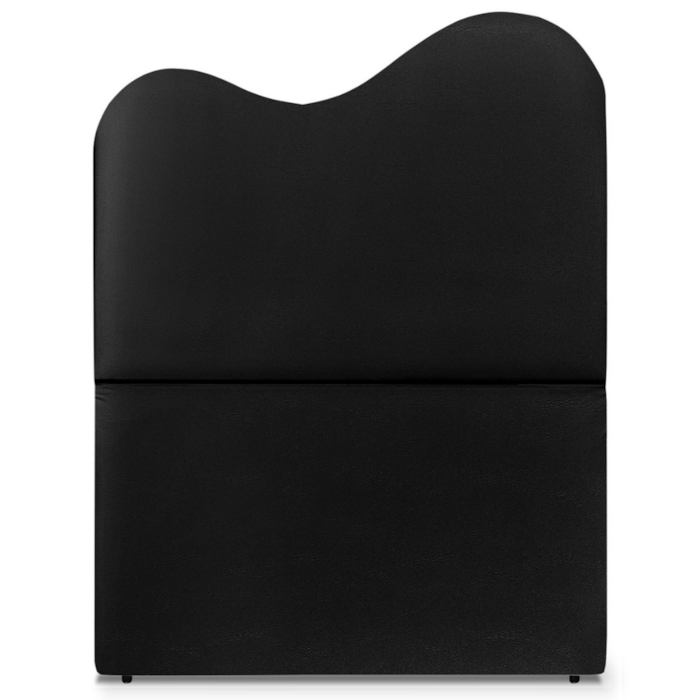 Cabeceira Solteiro 100 cm Com Frame Selena Corino Preto Artte