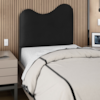 Cabeceira Solteiro 100 cm Com Frame Selena Corino Preto Artte