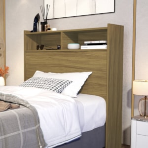 Cabeceira Solteiro 2 Nichos MDF 95 cm Melissa Nature Decmade