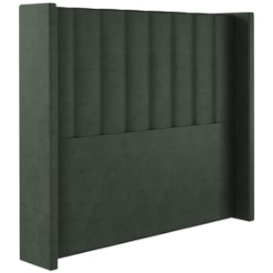 Cabeceira Solteiro 88 cm Barcell Veludo Verde Soon Cabeceira Solteiro 88 cm Barcell Veludo Verde Soon