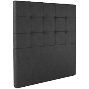 Cabeceira Solteiro 88 cm Berlin Veludo Preto Soon Cabeceira Solteiro 88 cm Berlin Veludo Preto Soon