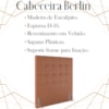 Cabeceira Solteiro 88 cm Berlin Veludo Terracota Soon